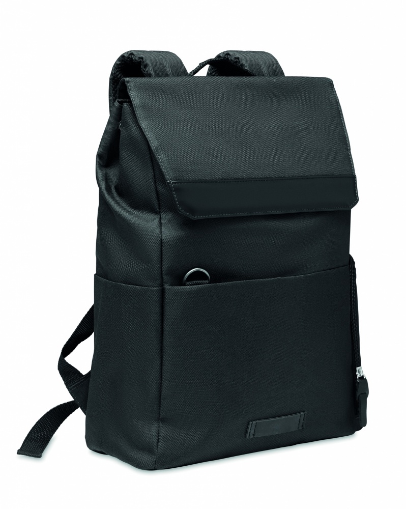 Logo trade advertising products image of: 600D RPET laptop backpack