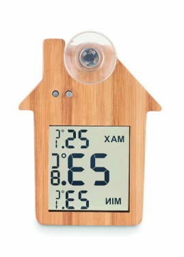 Logotrade promotional gifts photo of: Bamboo weather station HISA