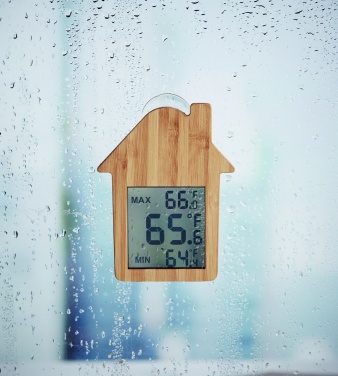 Logotrade promotional giveaways photo of: Bamboo weather station HISA