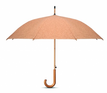 Logo trade promotional gift photo of: 25 inch cork umbrella