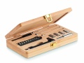 21 pcs tool set in bamboo case, Wood