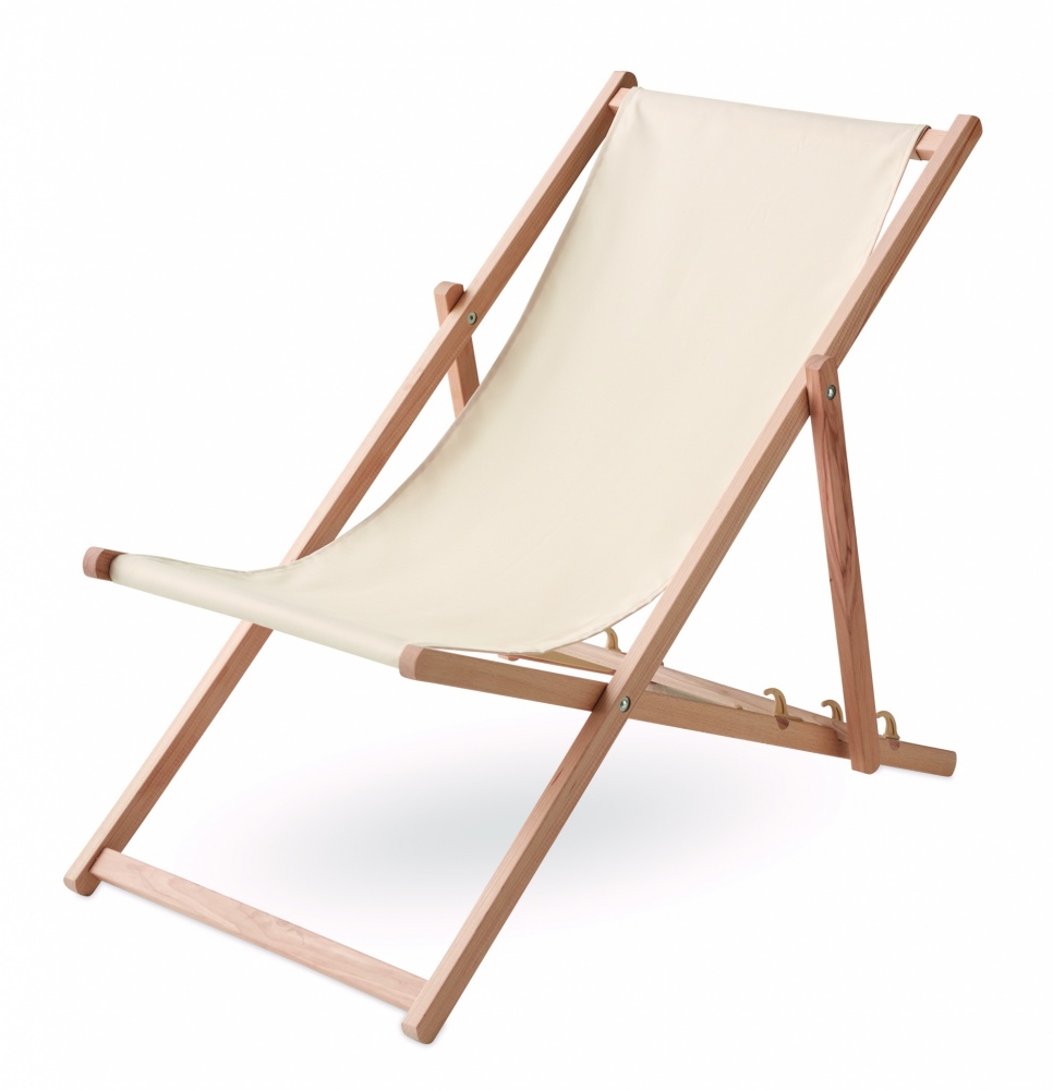 Logo trade advertising product photo of: Beach chair in wood