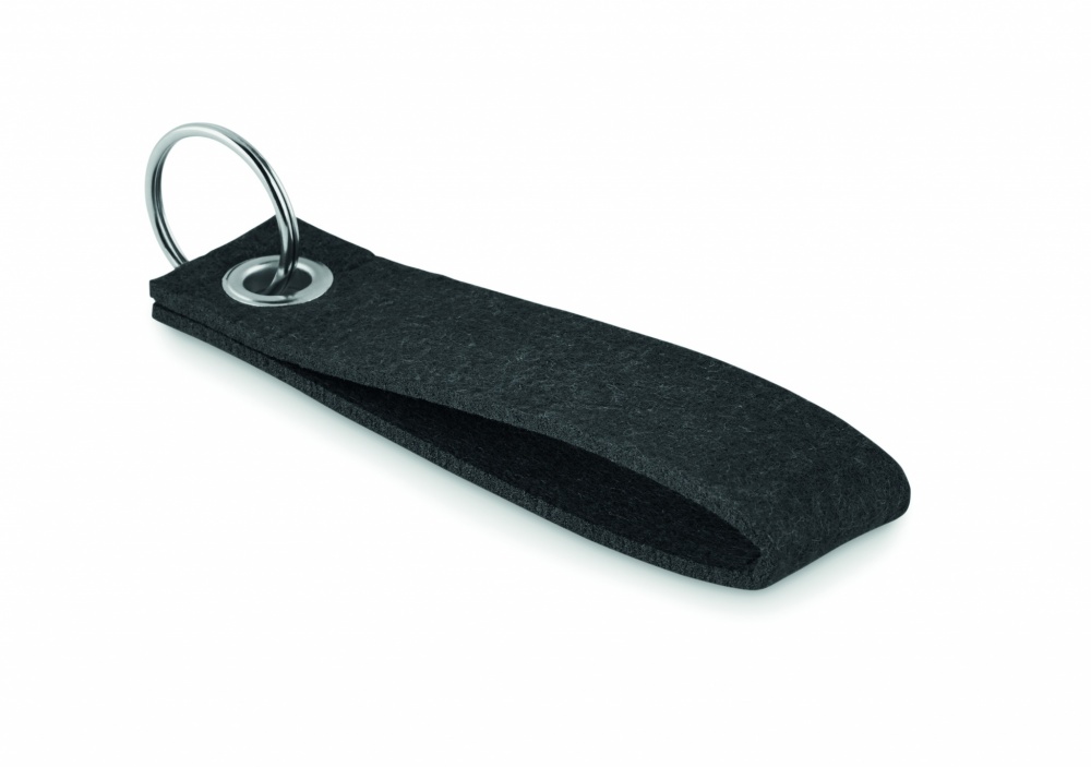 Logo trade promotional products image of: RPET felt key ring Hämeenlinna