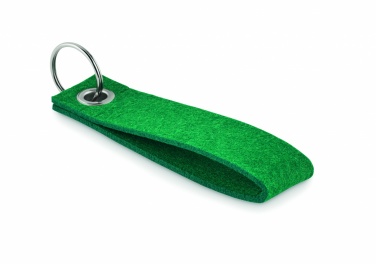 Logotrade promotional gift picture of: RPET felt key ring Hämeenlinna