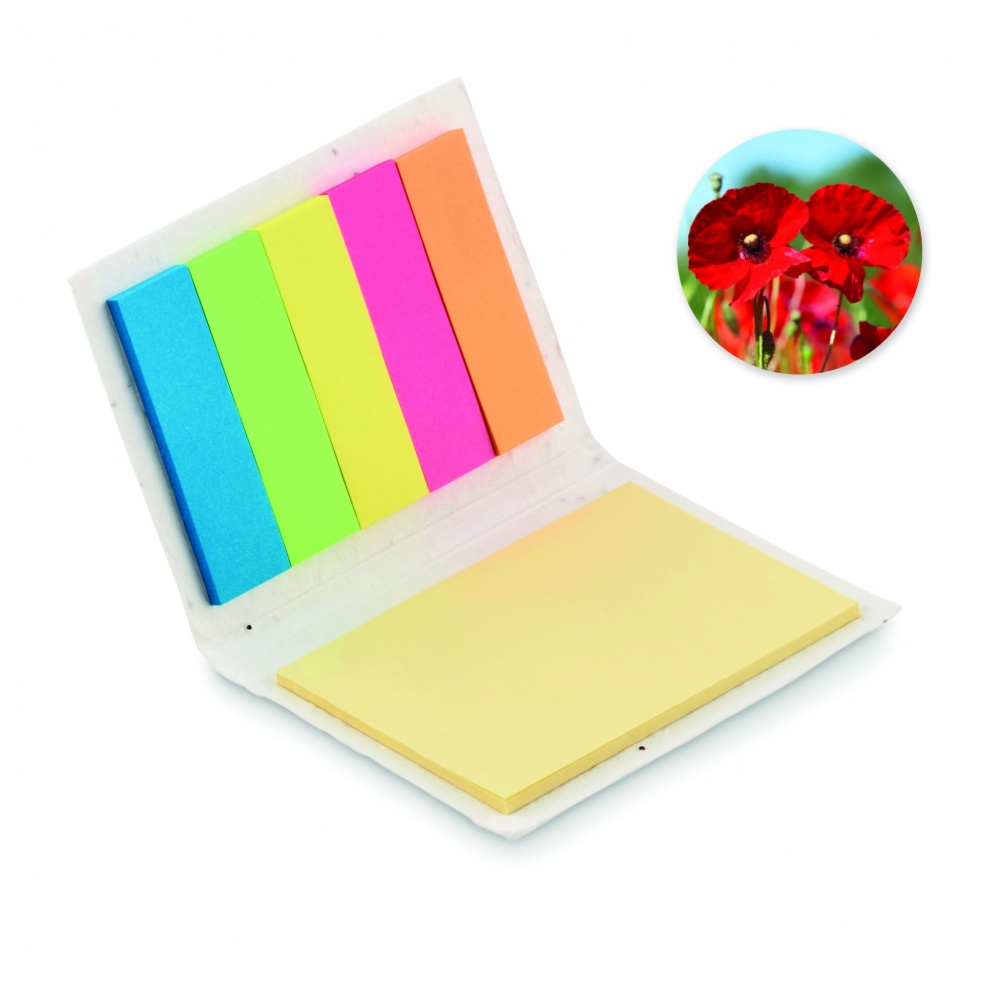 Logotrade promotional product picture of: Seed paper sticky note pad