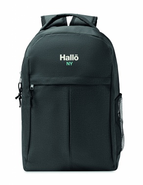 Logo trade promotional items image of: 600D RPET 2 tone backpack