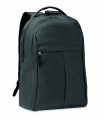 600D RPET 2 tone backpack, Black