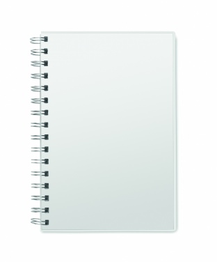 Logo trade promotional giveaway photo of: A5 RPET notebook recycled lined