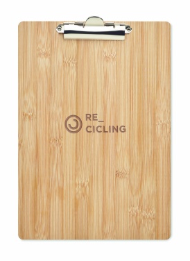 Logo trade promotional products image of: A4 bamboo clipboard