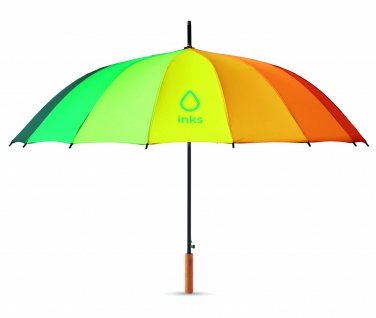 Logotrade promotional item picture of: 27 inch rainbow umbrella