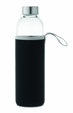 Logo trade promotional gift photo of: Glass bottle in pouch 750ml