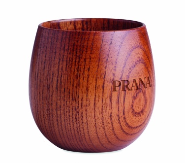 Logo trade advertising products picture of: Oak wooden mug 250 ml