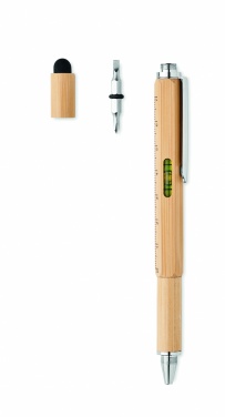 Logotrade corporate gifts photo of: Spirit level pen in bamboo