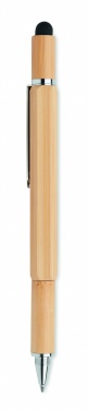 Logo trade promotional merchandise photo of: Spirit level pen in bamboo