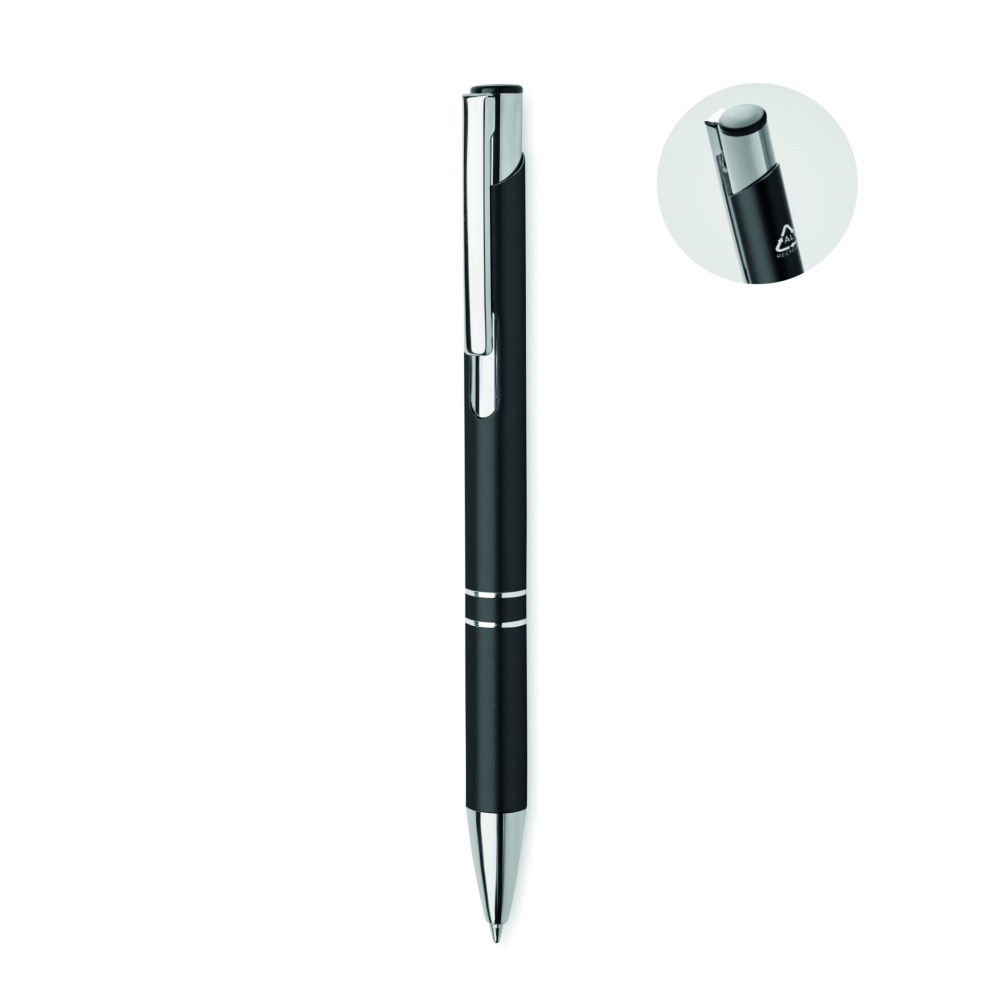 Logo trade promotional gifts picture of: Recycled aluminium ball pen