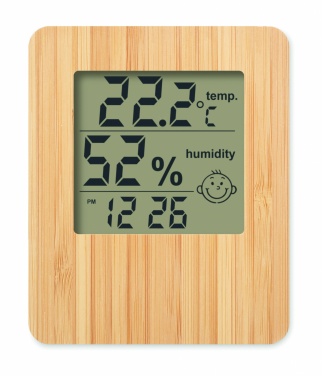 Logo trade corporate gifts picture of: Bamboo weather station