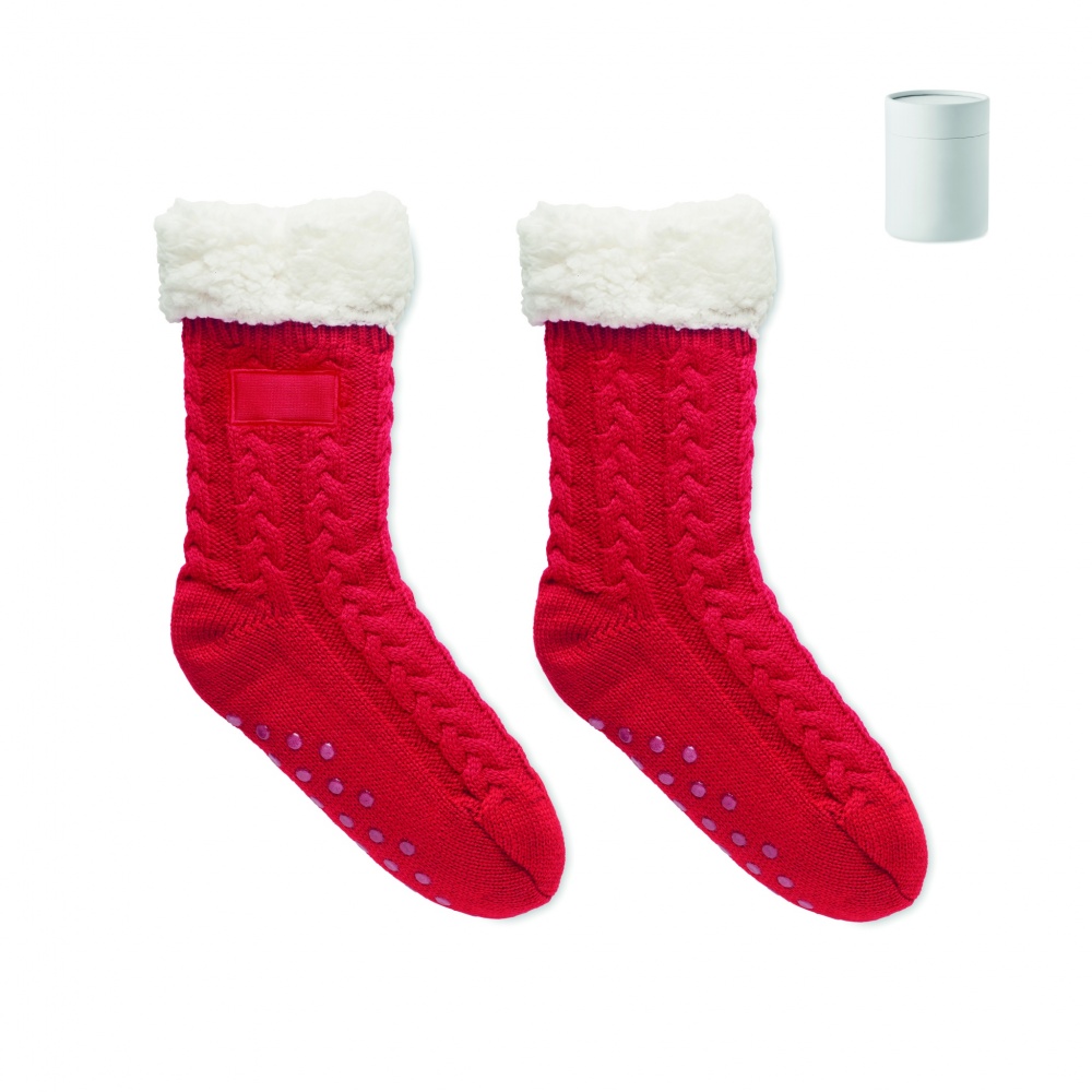 Logo trade advertising products picture of: Pair of slipper sock M