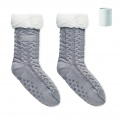 Pair of slipper sock L, Grey