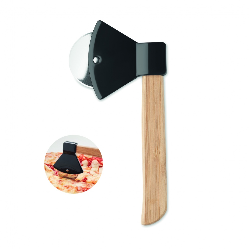 Logotrade promotional gift picture of: Pizza cutter bamboo handle