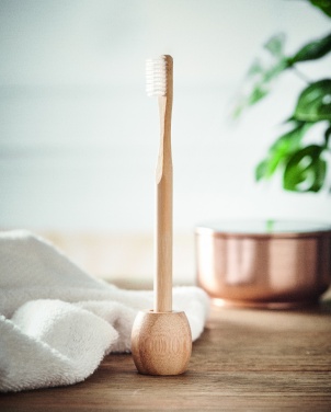 Logotrade corporate gift picture of: Bamboo tooth brush with stand