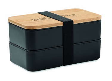 Logo trade promotional products picture of: Lunch box in PP and bamboo lid