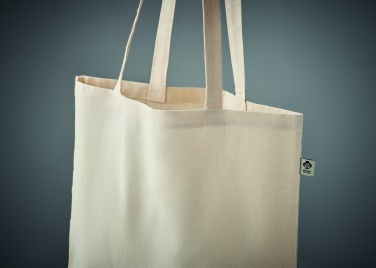 Logo trade promotional merchandise image of: Organic cotton shopping bag