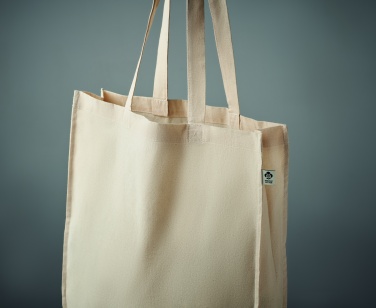 Logo trade promotional merchandise photo of: Organic cotton shopping bag