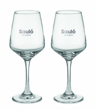 Logo trade promotional item photo of: Set of 2 wine glasses