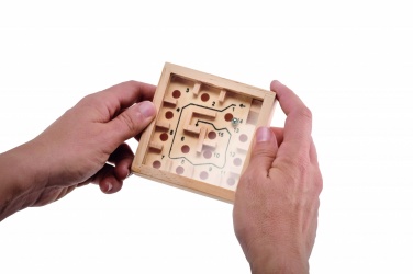 Logo trade promotional item photo of: Pine wooden labyrinth game