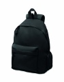 600D RPET polyester backpack, Black