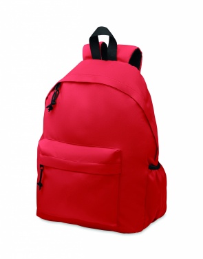 Logo trade promotional giveaways picture of: 600D RPET polyester backpack