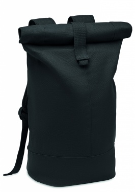 Logotrade promotional giveaway picture of: Rolltop washed canvas backpack