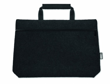 Logo trade corporate gifts image of: RPET felt zippered laptop bag