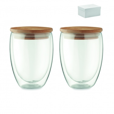 Logotrade business gift image of: Set of 2 glasses 350 ml in box