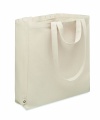 Recycled cotton shopping bag, Beige