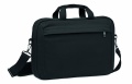 Laptop bag in washed canvas, Black