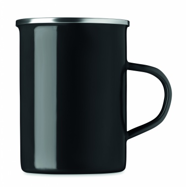 Logo trade advertising product photo of: Metal mug with enamel layer