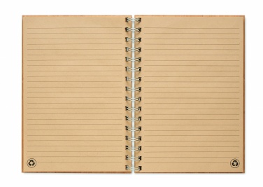 Logo trade corporate gifts picture of: A5 ring bound Bamboo notebook