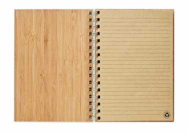 Logotrade promotional items photo of: A5 ring bound Bamboo notebook