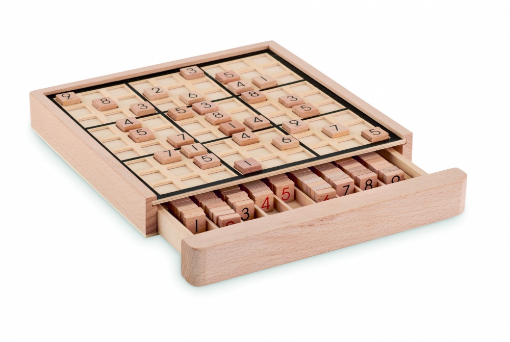 Logotrade promotional product image of: Wooden sudoku board game