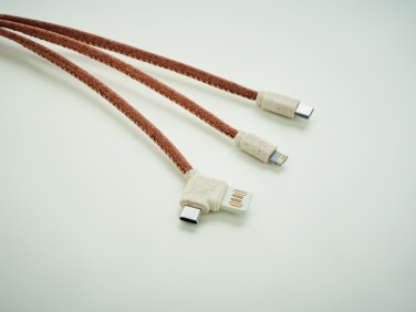 Logo trade business gifts image of: 3 in 1 charging cable in cork