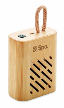 Logotrade promotional item image of: 3W Bamboo wireless speaker