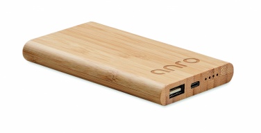 Logo trade business gift photo of: 4000 mAh Bamboo power bank