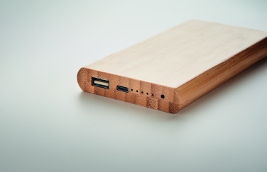 Logotrade promotional giveaways photo of: 6000 mAh Bamboo power bank