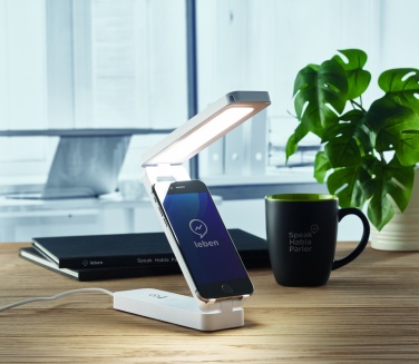 Logotrade advertising product picture of: Lamp and wireless charger 10W