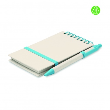 Logo trade promotional merchandise image of: A6 milk carton notebook set