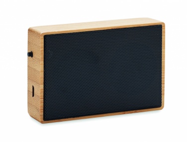 Logotrade promotional giveaway picture of: Solar bamboo wireless speaker