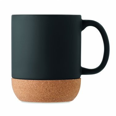 Logo trade promotional gift photo of: Matt ceramic cork mug 300 ml