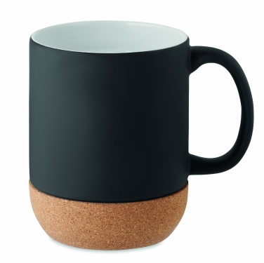 Logo trade promotional item photo of: Matt ceramic cork mug 300 ml