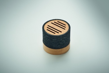 Logo trade promotional merchandise photo of: Bamboo RPET wireless speaker